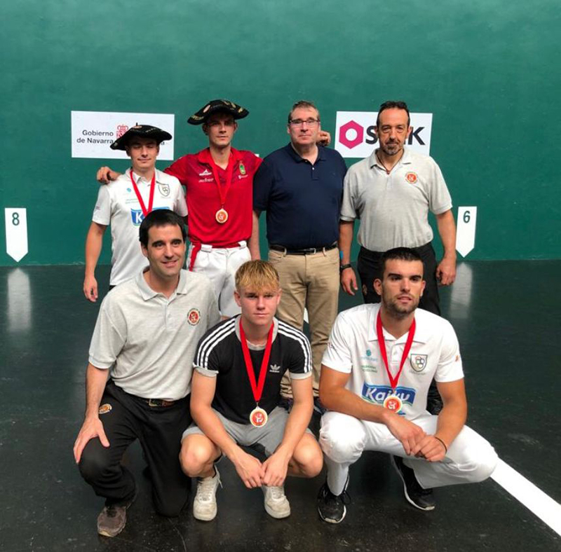 Isaac Ci&aacute;urriz y Carlos Redmond Campeones Navarros de Pala Corta Individual